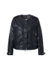 Ulla Popken Kunstlederjacke in schwarz