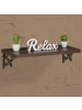 relaxdays 4 x Regalwinkel Lilien Ornamen in Bronze