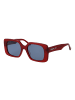 Replay Frauen Sonnenbrille Quadratisch Rot