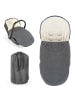 Zamboo 2in1 Universal-Fleece-Fußsack Sitzauflage in grau