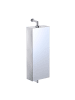 relaxdays Spiegelschrank in Silber – (B)25 x (H)60 x (T)12 cm