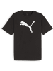 Puma T-Shirt "TeamRISE Logo Jersey Cotton" in Schwarz