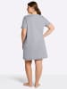 WITT WEIDEN Kurzarm-Sleepshirts in grau + grau-gestreift