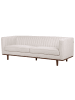 Beliani 3-Sitzer Sofa SKAULE in Beige/Braun - (W) 205 x (H) 71 x (L) 82 cm