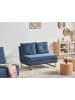 Beliani 3-tlg Schlafsofa JERSLEV in Blau/Braun