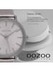 Oozoo Analog-Armbanduhr Oozoo Timepieces silber groß (ca. 44mm)