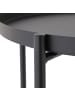 home24 Beistelltisch Amicus in Schwarz
