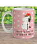 Mr. & Mrs. Panda Plastikbecher Einhorn  mit Spruch in Rot Pastell