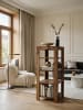 KADIMA DESIGN Standregal MUMBAI Massiv-Holz 105 cm Wohnzimmer-Regal mit 4
