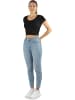 Janice 2 x Damen crop T-Shirt Nantes in Schwarz