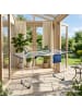 relaxdays Wäscheständer in Weiß/ Blau - (B)98–161,5 x (H)96,5 x (T)95 cm