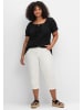 sheego by Joe Browns Kurzarm-Bluse in schwarz