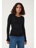 Kaffe Langarm-Shirt KAlida Slim fit in Black Deep