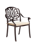 Beliani 4er-Set Gartenstuhl ANCONA in Braun/Beige