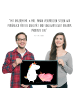 Mr. & Mrs. Panda Filzmatte Einhorn Schwein ohne Spruch in Schwarz
