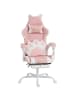 Vinsetto Gaming-Stuhl-63,5L x 53B x 118-128H cm-Rosa