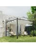 Outsunny Pergola 298L x 298B x 230H cm Cremeweiß
