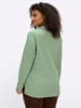 sheego Langarm-Poloshirt in eucalyptus