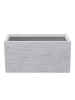 Beliani Outdoor Blumentopf MYRA in Weiß - (W) 60 x (H) 30 x (L) 29 cm