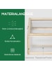 Outsunny Gewächshaus 90L x 52B x 49,5H cm Naturholz