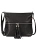 Florence Florence Umhängetasche Leder schwarz ca. 30cm