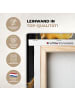 OnlyWow Leinwand Bilder Gesicht gold schwarz