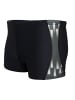 Aquarti Aquarti Herren Badehose Kurz Sportlich Streifen in schwarz Modell 2