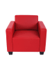 MCW Modulare Garnitur Moncalieri, Sessel mit Armlehnen, rot