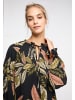 IZIA Damen Blusenshirt in Schwarz Mehrfarbig