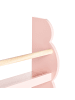 Beliani Bücherregal RIGOLET in Rosa/Braun - (W) 43 x (H) 80 x (L) 14 cm