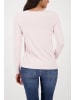 monari Pullover-Shirt mit Strickkragen in Light Rose