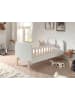 58 aufm Kessel BABYBETT Karilynn 147x68x77 aus MDF+Massivholz in Weiß