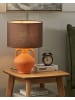 Beliani Tischleuchten LABRADA in Orange/Braun - (W) 32 x (H) 46 x (L) 32 cm