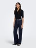 ONLY Jeans mit weitem Bein in Dark Blue Denim