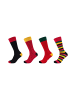 Fun Socks Socken 4er Pack graphics in aurora red