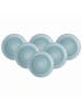 like. by Villeroy & Boch 6er Set Kaffeeuntertassen Perlemor Aqua ø 16,1 cm in blau