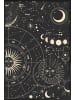 Juniqe Poster in Kunststoffrahmen "Astrology Wheel" in Schwarz