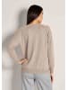 MADELEINE Casual Strickpullover mit V-Ausschnitt in beige / melange