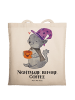 Mr. & Mrs. Panda Tote Bag Kater Kaffee mit Spruch in Creme