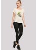 F4NT4STIC Long Cut T-Shirt Baum mit Blumen in Whitesand