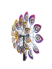MARELIDA XXL Doppel Windrad bunt Windspiel H: 1,83cm in bunt
