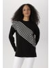 Aniston SELECTED Strickpullover in schwarz mit weißen Streifen