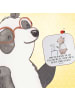 Mr. & Mrs. Panda Glasuntersetzer Bester Tierarzt mit Spruch in Weiß