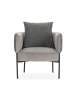 CALICOSY Sessel ARUNI in Hellgrau - (W) 73  x (H) 75  x (L) 78  cm