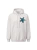 IZIA Women Hoodie in Offwhite