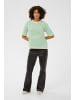 Kaffe T-Shirt kurzarm KAwinny Loose fit in Ant. White/Bright Green Stripe