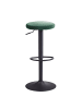 FineBuy Barstuhl in Grün / Samt / 40x40x79