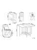 Beliani 5-tlg Gartentisch Set FRASSINE in Braun