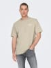 Only&Sons 2er-Set T-Shirt locker geschnitten Rundhals in Beige-Rot