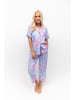 Cyberjammies Zoey Flamingo Pyjama Bottom in light blue melange